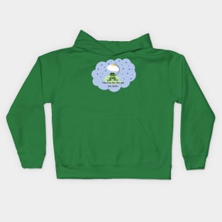 Frog in Rain Kids Hoodie